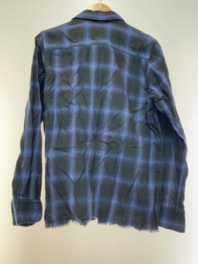 商品画像：長袖シャツ/M/コットン/NVY/チェック 2