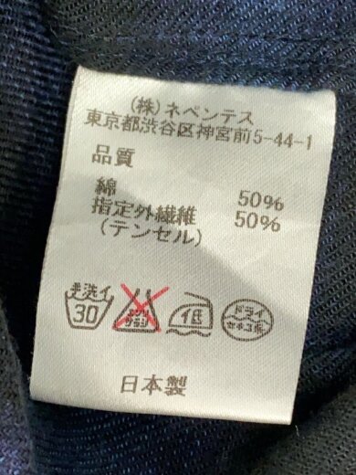 商品画像：長袖シャツ/M/コットン/NVY/チェック 4