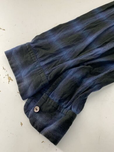 商品画像：長袖シャツ/M/コットン/NVY/チェック 5