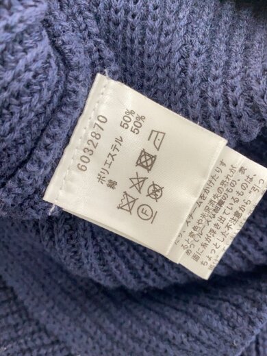 商品画像：ニット・セーター(厚手)/38/ポリエステル/NVY/6032870 4