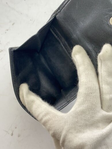 商品画像：2つ折り財布/レザー/BLK/無地/メンズ 6