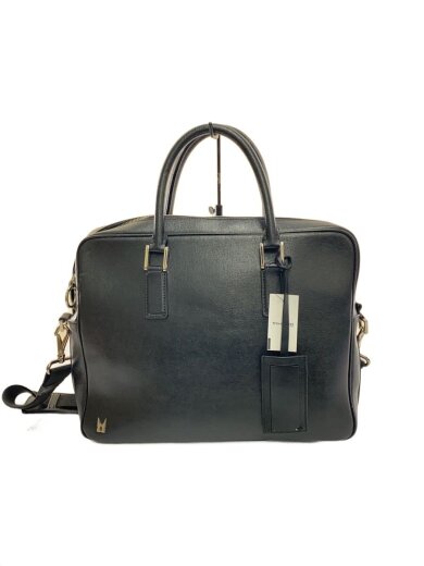 商品画像：ショルダーバッグ/レザー/BLK/無地/イタリア製 1