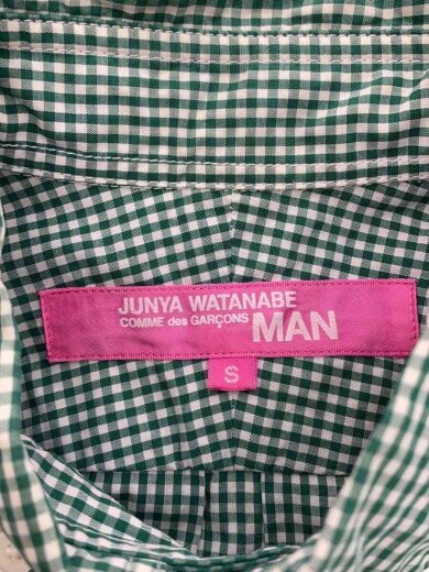 商品画像：半袖シャツ/S/コットン/GRN/チェック/UI-B012 3