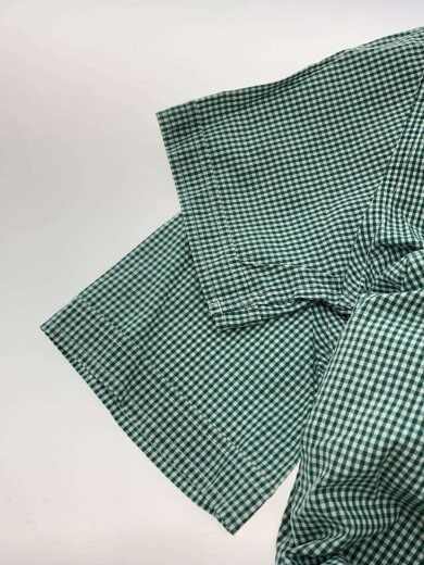 商品画像：半袖シャツ/S/コットン/GRN/チェック/UI-B012 5