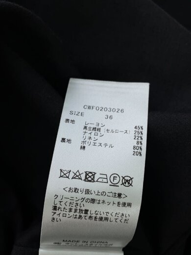 商品画像：ノースリーブワンピース/36/レーヨン/BLK/CWFO203026 5