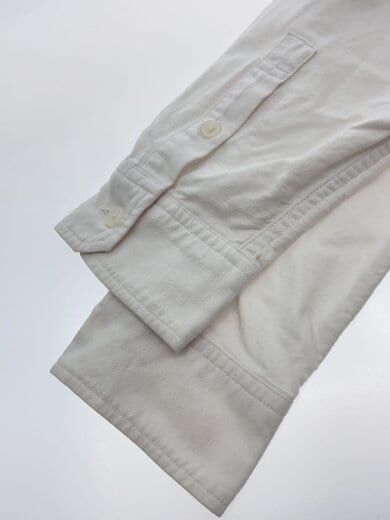商品画像：長袖シャツ/L/コットン/WHT/無地// 5
