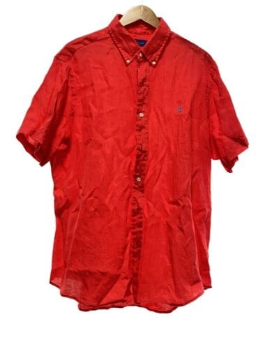 商品画像：半袖シャツ/XL/リネン/RED// 1