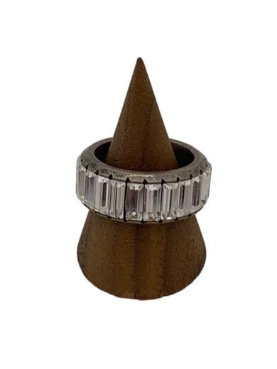 商品画像：リング/SILVER/18号/ラインストーン/SLV/メンズ 1