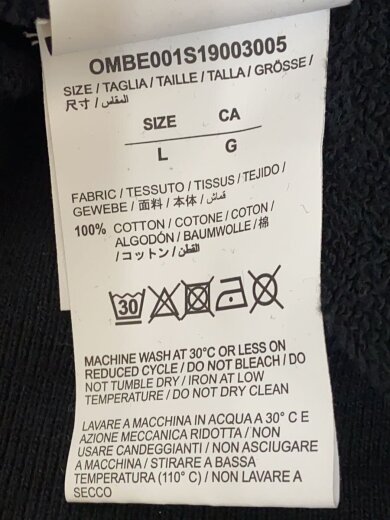 商品画像：パーカー/L/コットン/BLK/OMBE001S19003005 4