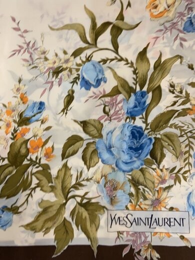 商品画像：スカーフ/シルク/WHT/総柄/レディース 2