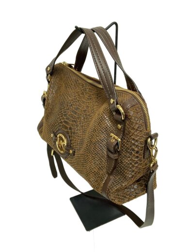 商品画像：ハンドバッグ/レザー/BRW/総柄/IM-2003 2