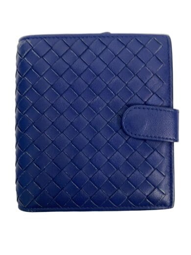 商品画像：2つ折り財布/レザー/NVY/無地/メンズ 1