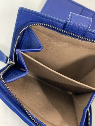 商品画像：2つ折り財布/レザー/NVY/無地/メンズ 5