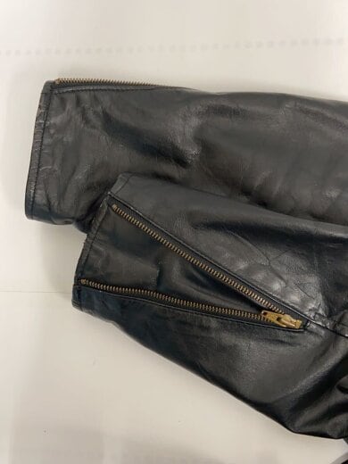 商品画像：シングルライダースジャケット/40/レザー/BLK 4