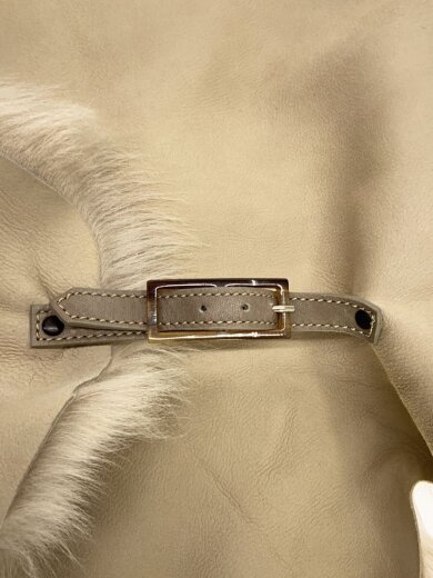 商品画像：KARL DONOGHUE/ストール/レザー/BEG/無地/レディース 4