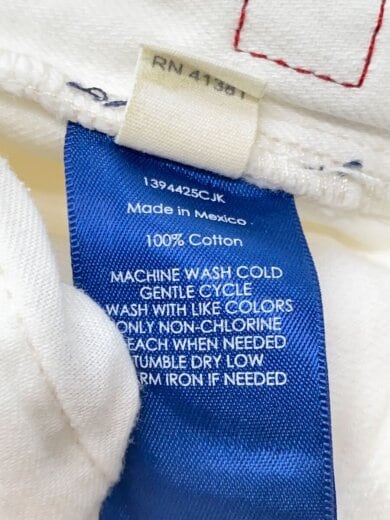 商品画像：ストレートパンツ/30/コットン/WHT/1394425CJK 6