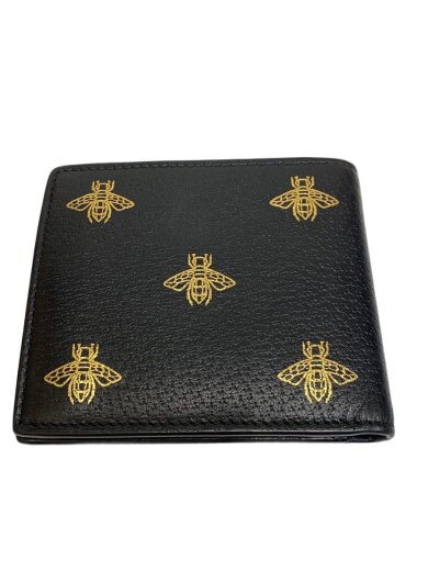 商品画像：2つ折り財布/レザー/BLK/総柄/メンズ/495053 1