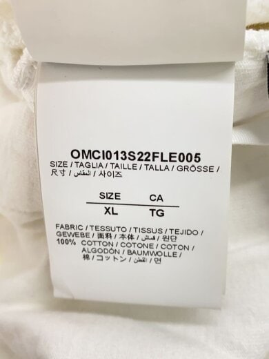 商品画像：ショートパンツ/XL/コットン/WHT/OMCI013S22FLE005 5