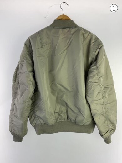 商品画像：フライトジャケット/XL/ナイロン/GRY/無地/6102170 2