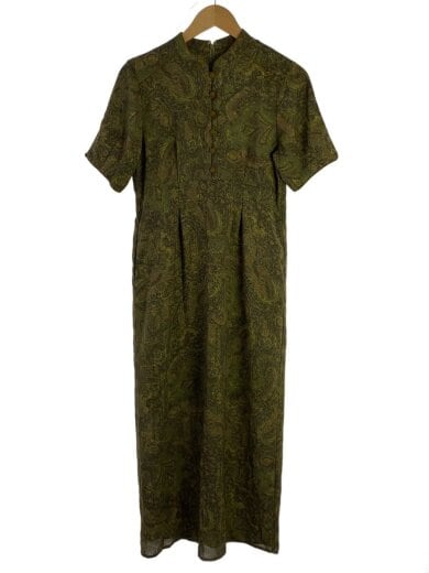 商品画像：半袖ワンピース/1/ポリエステル/GRN/総柄/13112-5032 1