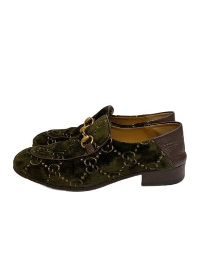 商品画像：ドレスシューズ/UK6.5/GRN/ベロア/526299 1