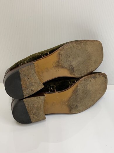 商品画像：ドレスシューズ/UK6.5/GRN/ベロア/526299 4