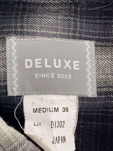 商品画像：長袖シャツ/M/レーヨン/BLK/チェック/21SD1302 3