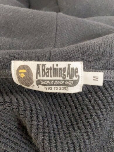 商品画像：ジップパーカー/M/コットン/BLK/無地/001ZPK801008M 3