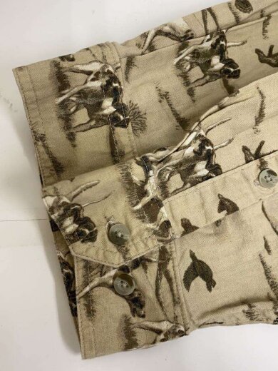 商品画像：長袖シャツ/L/コットン/BEG/総柄 4