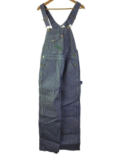 商品画像：オーバーオール/30/コットン/IDG/ストライプ 1