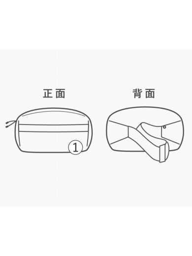 商品画像：ウエストバッグ/--/BLK 8