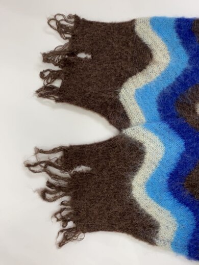 商品画像：ニット・セーター(厚手)/FREE/ナイロン/BLU/総柄/LM-25AW-KN01 6