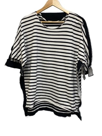 商品画像：Tシャツ/2/コットン/BLK/ボーダー/FU3-CU-02// 1