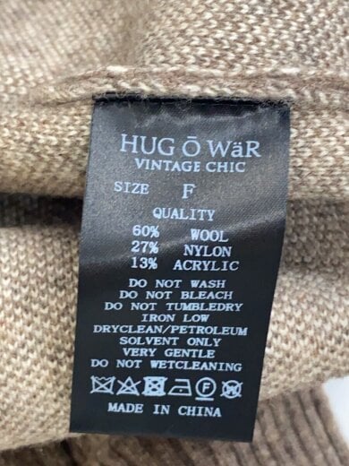 画像：Hug O Warニット・セーター(厚手)/FREE/ウール/BRW/HG-L9384
