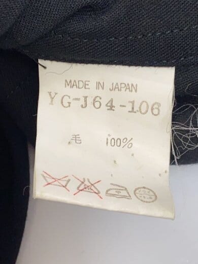 商品画像：テーラードジャケット/--/ウール/BLK/YG-J64-106// 4
