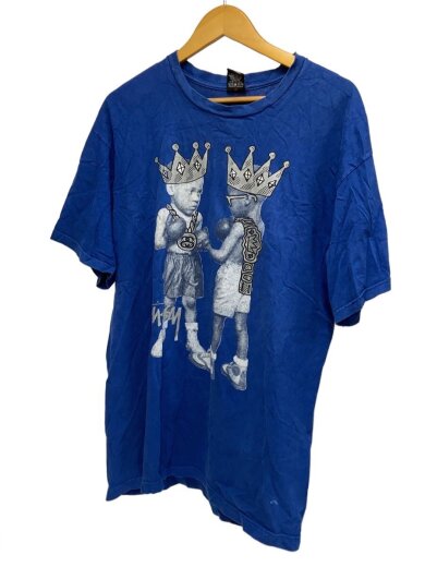 商品画像：00s/キッズプリント/Tシャツ/XL/コットン/BLU/総柄// 1