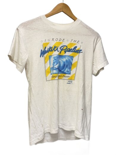 商品画像：Tシャツ/M/コットン/WHT/プリント 1