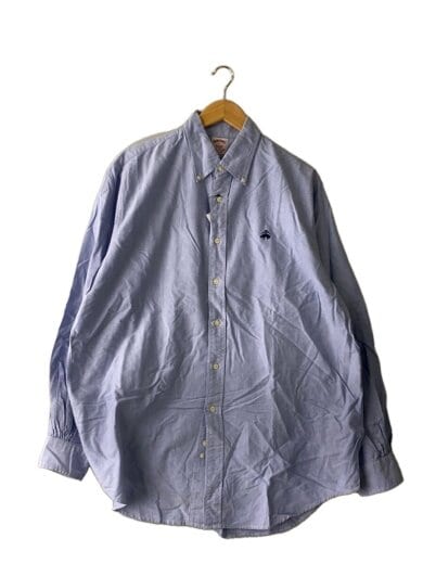 商品画像：90S/USA製/長袖シャツ/L/コットン/BLU// 1