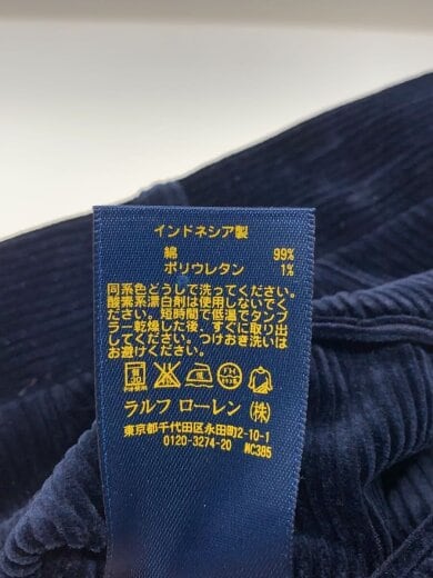 商品画像：SLIM FIT/ストレートパンツ/36/コーデュロイ/NVY// 5