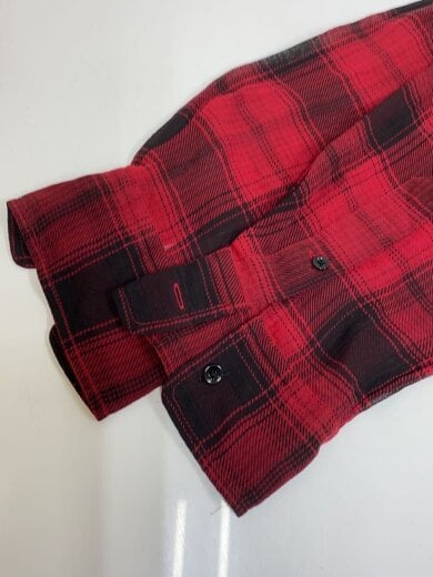 商品画像：長袖シャツ/--/シルク/RED/チェック// 5