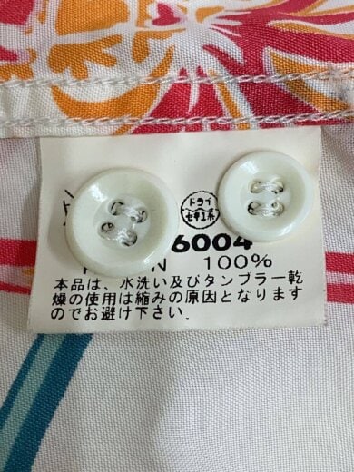 商品画像：長袖シャツ/L/--/WHT/総柄/ss26004 4