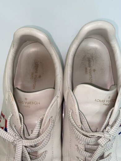 商品画像：ローカットスニーカー/UK7.5/WHT/レザー/MS0158/ルクセンブルグライン/モノグラム/汚れ・ソー 4
