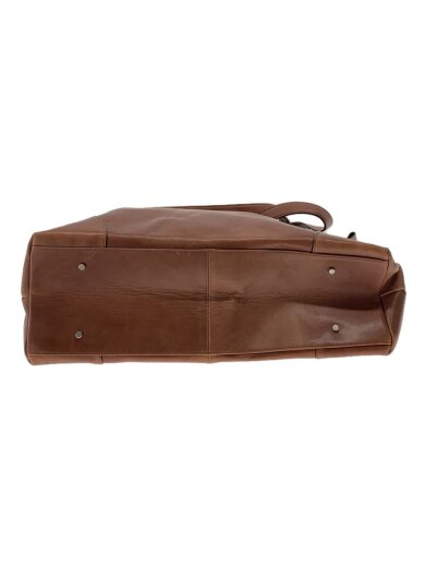 画像：aniaryボストンバッグ/レザー/BRW/無地/02-060004