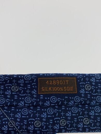 商品画像：ネクタイ/シルク/NVY/総柄/メンズ/428901T 3