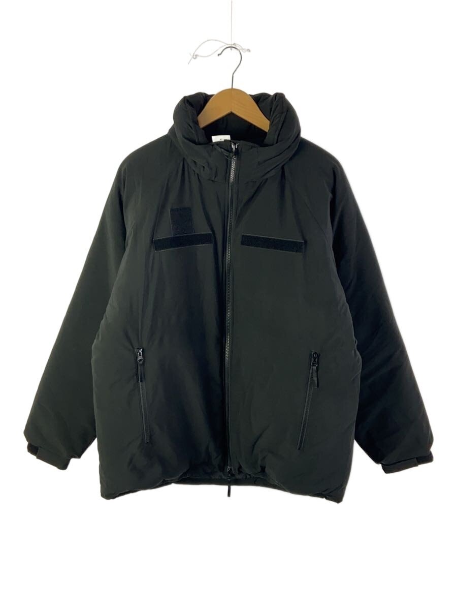 HOUSTON / 中綿ジャケット/S/ポリエステル/BLK/無地/51143