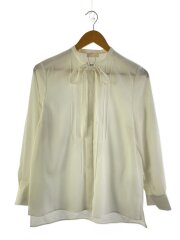 長袖ブラウス/36/ポリエステル/WHT