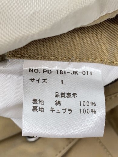 商品画像：ジャケット/L/コットン/BEG/無地/PD-181-JK-011 4