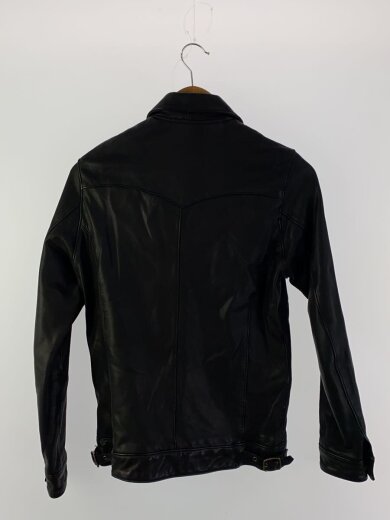 商品画像：レザージャケット・ブルゾン/S/山羊革/BLK/無地/0233LB01 2
