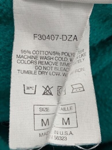 商品画像：パーカー/L/コットン/GRN/無地/F30407-DZA 4