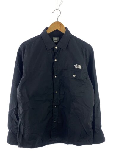 商品画像：L/S NUPTSE SHIRT_ロングスリーブヌプシシャツ/L/ナイロン/BLK 1